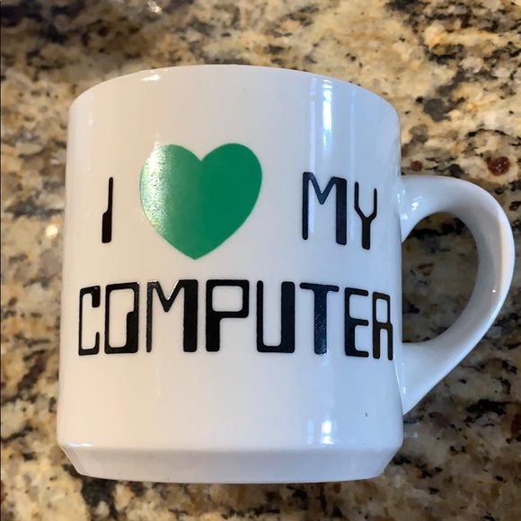 Vintage 1984 I Love My Computer coffee mug - Picture 4 of 6